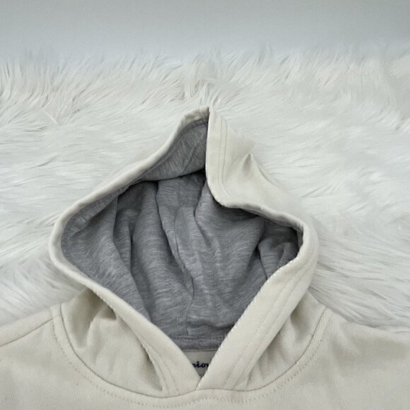 CHAMPION Girl's Medium Dip Dye Ombre Hoodie Beige Tan - Picture 5 of 7